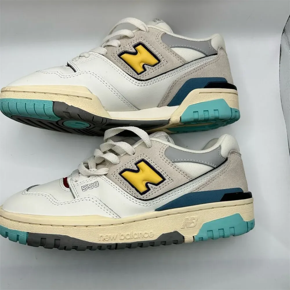 New Balance 550 Sea Salt Yellow Cream Low Top Sneakers Size 6 Women's - Picture 8 of 10
